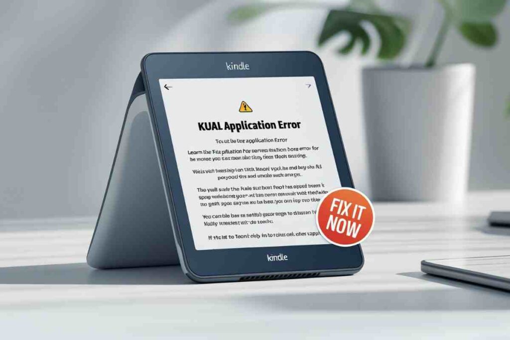 KUAL Application Error