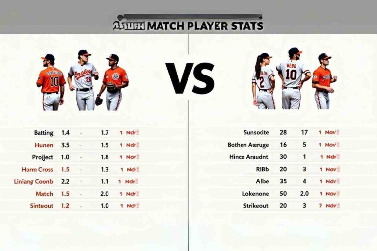 Baltimore Orioles vs San Francisco Giants Match Player Stats