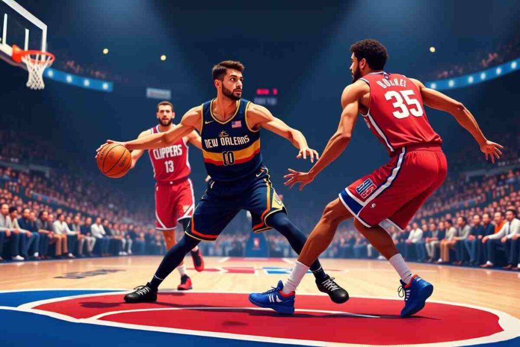 New Orleans Pelicans vs LA Clippers Timeline