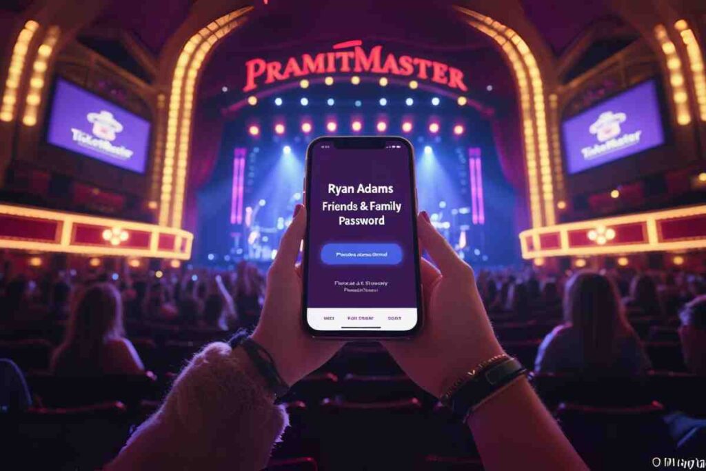 ryan adams paramount code ticketmaster friends family password​