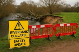 Riverbank Collapse Iford Playing Fields Safety Update