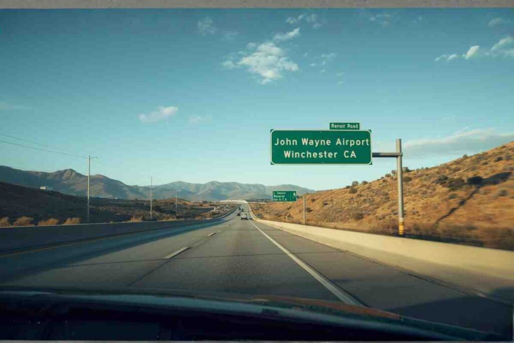 John Wayne Airport to Renoir Road Winchester CA