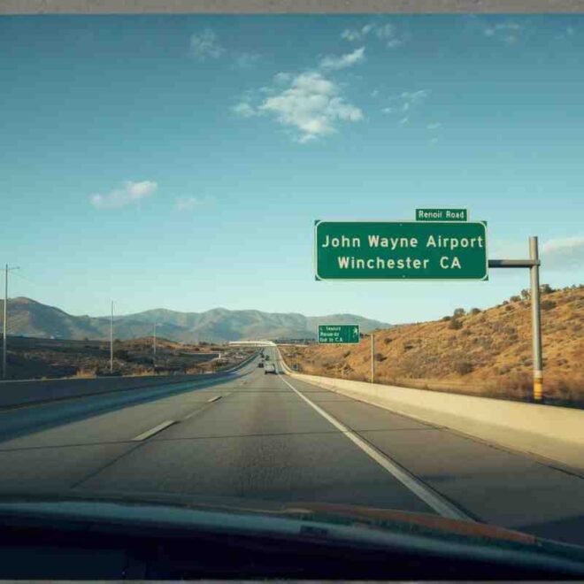 John Wayne Airport to Renoir Road Winchester CA