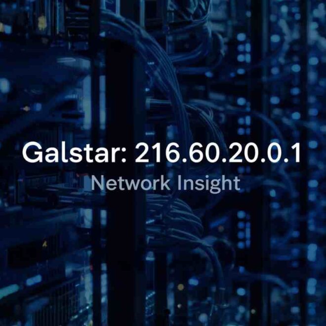 Galstar 216.60.200.1: IP Details and Network Role