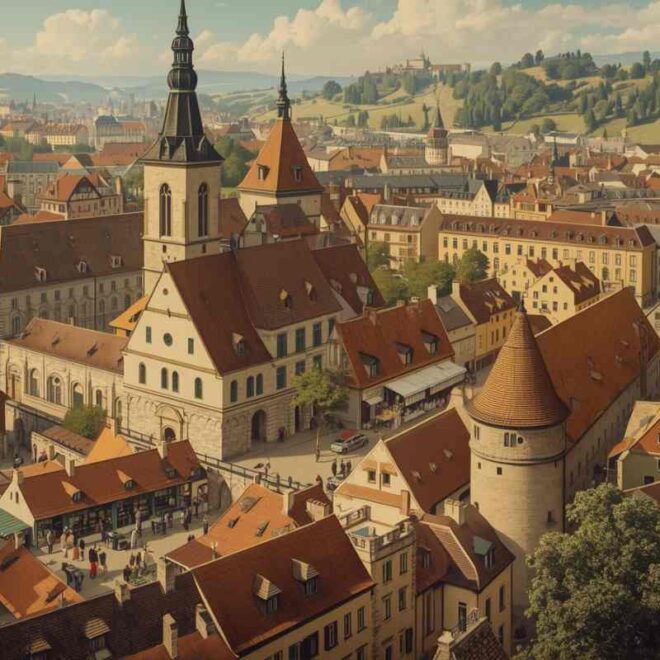 Jorg Seld and Hans Weditz View of Augsburg Description