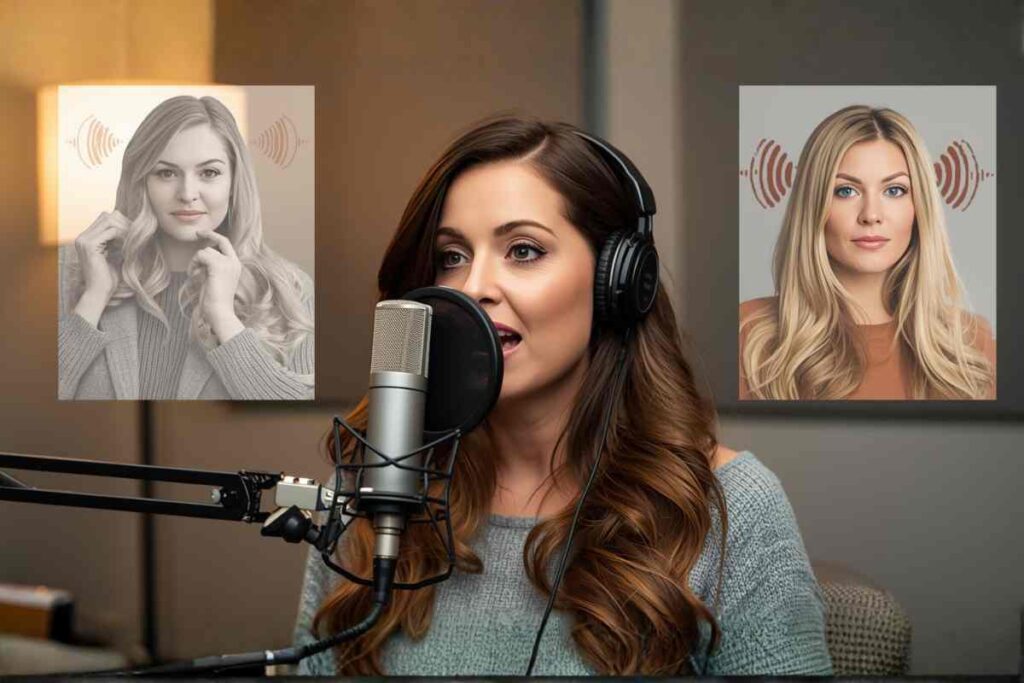 miriam ficher voice actress used the accent ginger julia sawalha