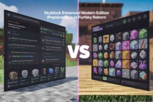 SkyBlock Enhanced Modern Edition vs FurfSky Reborn