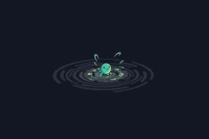 Whisk FX Palmon in Game Over Screen of Earthbound Prompt