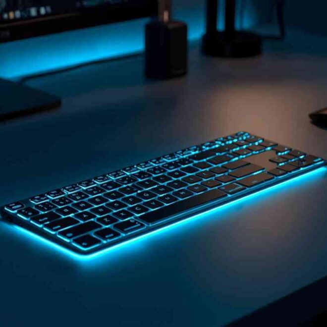 Best wireless luminous charging keyboard model ws415