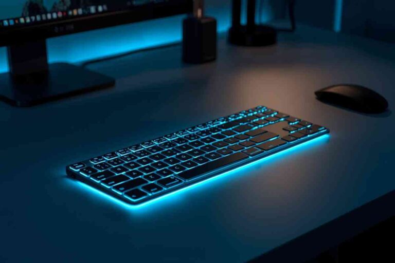 Best wireless luminous charging keyboard model ws415
